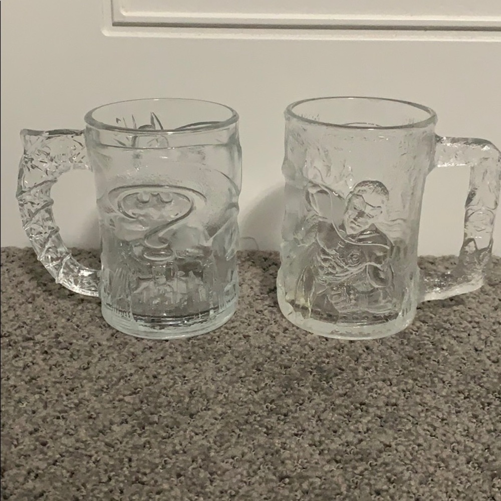 McDonalds Batman Collector Cups Set of 2